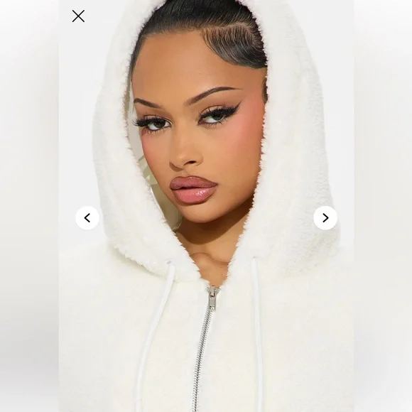 Cabin Cozy Faux Fur Jacket - Ivory - Picture 4 of 5